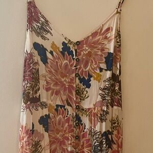 Rip Curl Floral Sundress in Pink and Blue